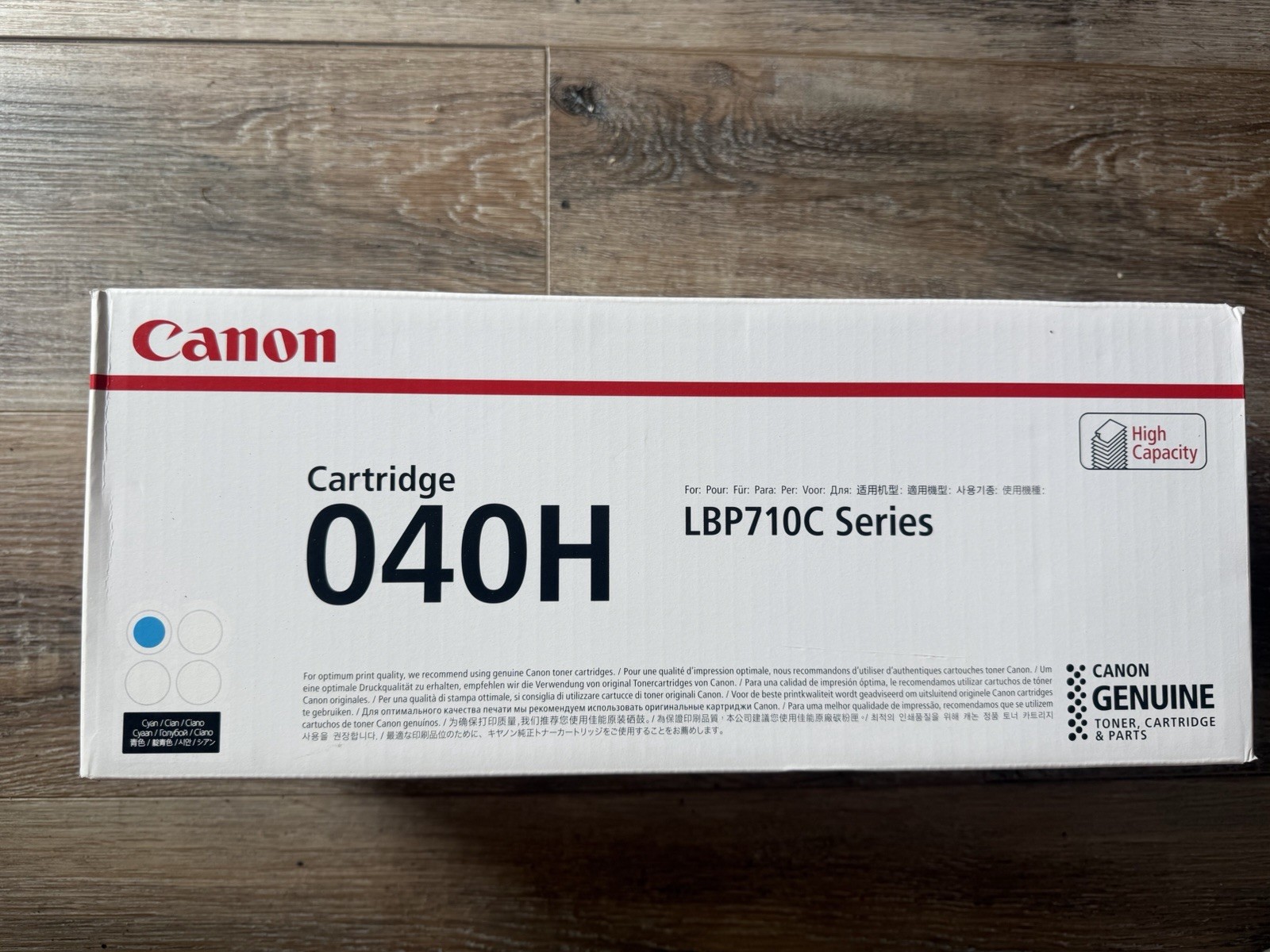 Canon Toner Ctg 040 H, Cyan 0459C001 for Canon i-Sensys LBP710Cx Series Exp 2018