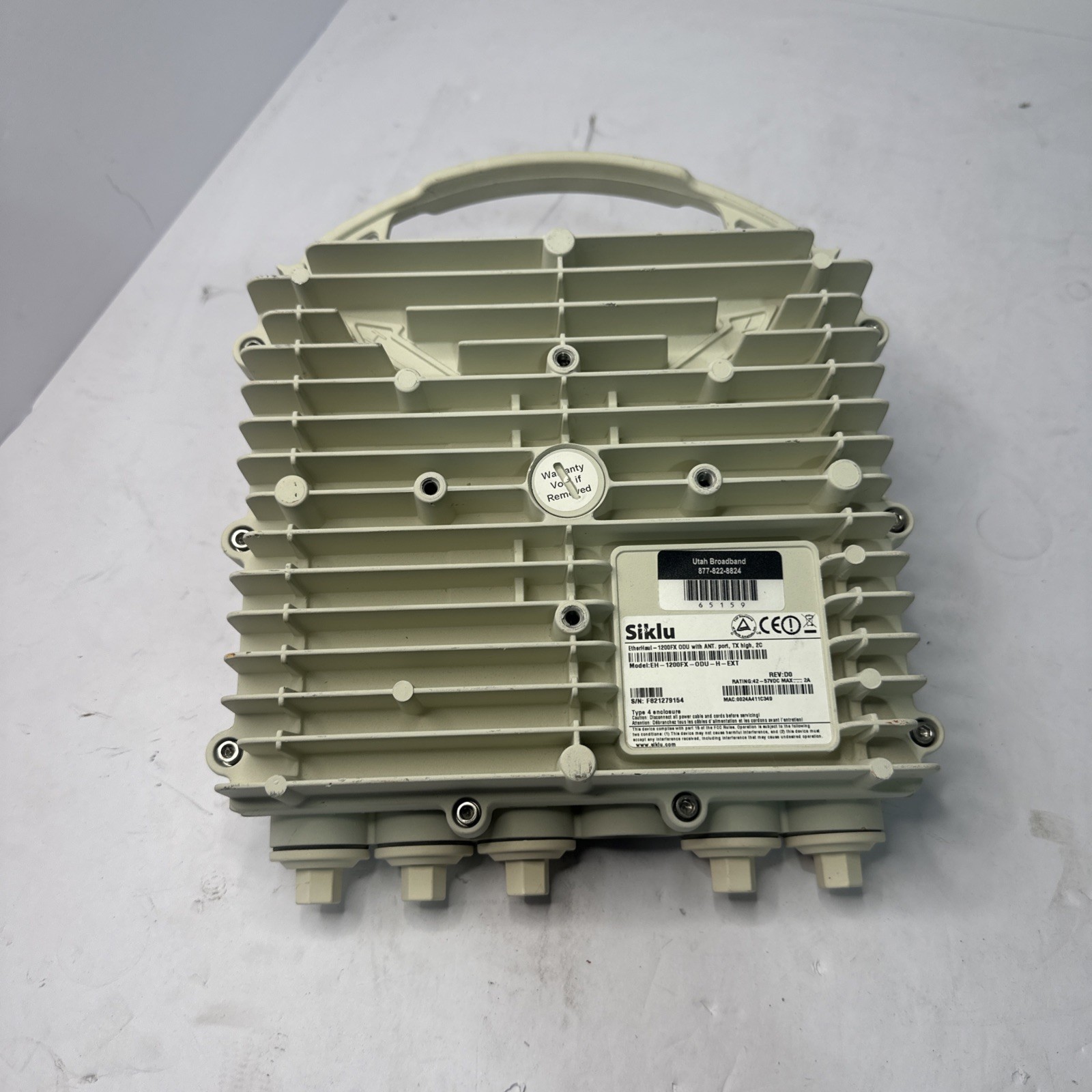 SIKLU ETHERHAUL 1200FX ODU Tx High EH-1200FX-ODU-H-EXT with ANT PORT