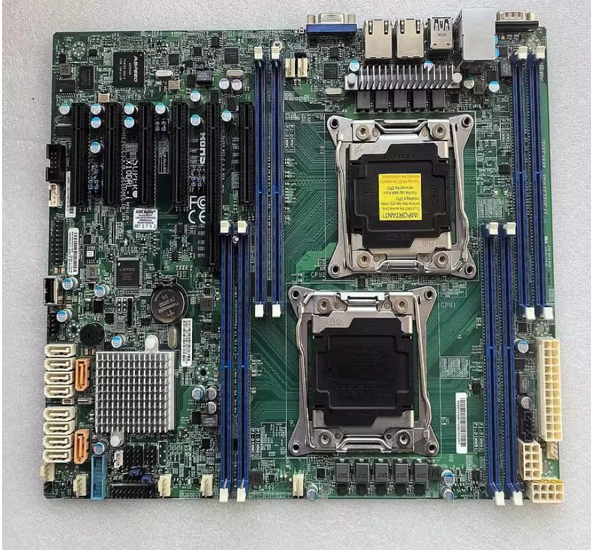 Used Supermicro X10DRL-i Intel C612 Chipset LGA 2011 DDR4 ATX Server Motherboard