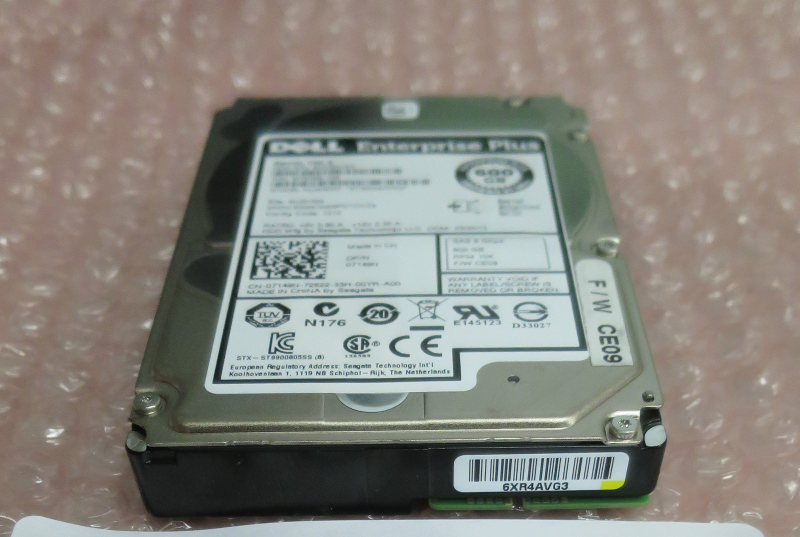 Dell Equallogic 7149N - 2.5" 600GB 10K SAS Hard Drive HDD Firmware CE09