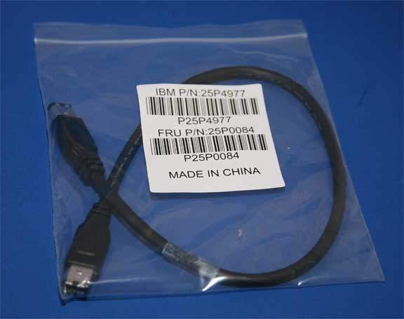 IBM Firewire Cable 1.5Ft Black 6PIN 6PIN 25P4977 400MB