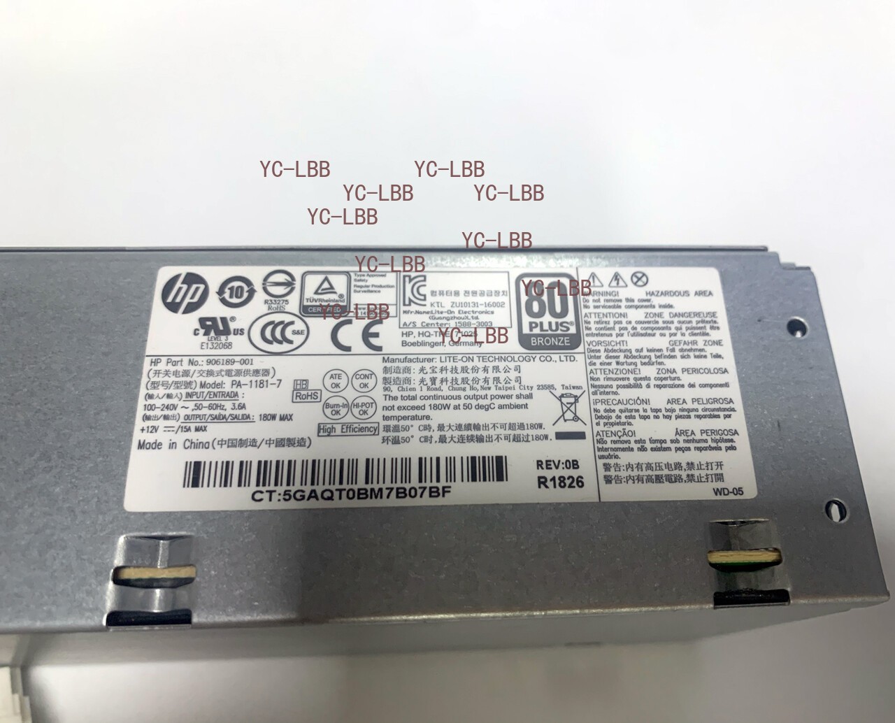 HP Power Supply 906189-001 PA-1181-7 180W SFF DPS-180AB-22 6+4 PIN 400 G4