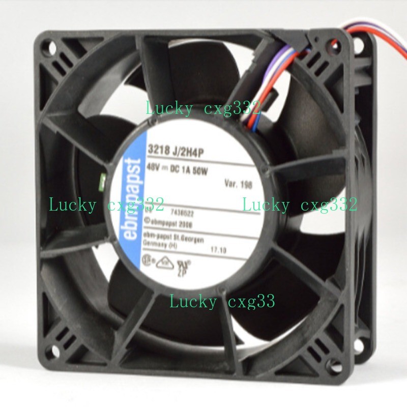 Ebmpapst 3218J/2H4P Axial Fan 48VDC 50W 1.0A 92*92*38MM 4-Pin PWM cooling Fan