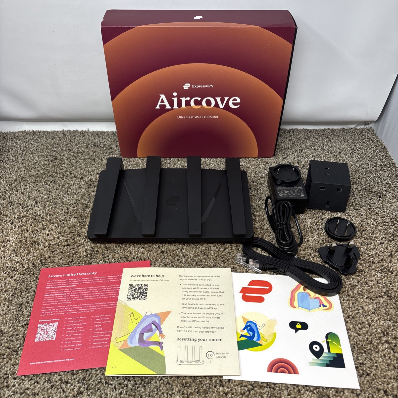 ExpressVPN Aircove Wi-Fi 6 VPN Router w/ Original Box