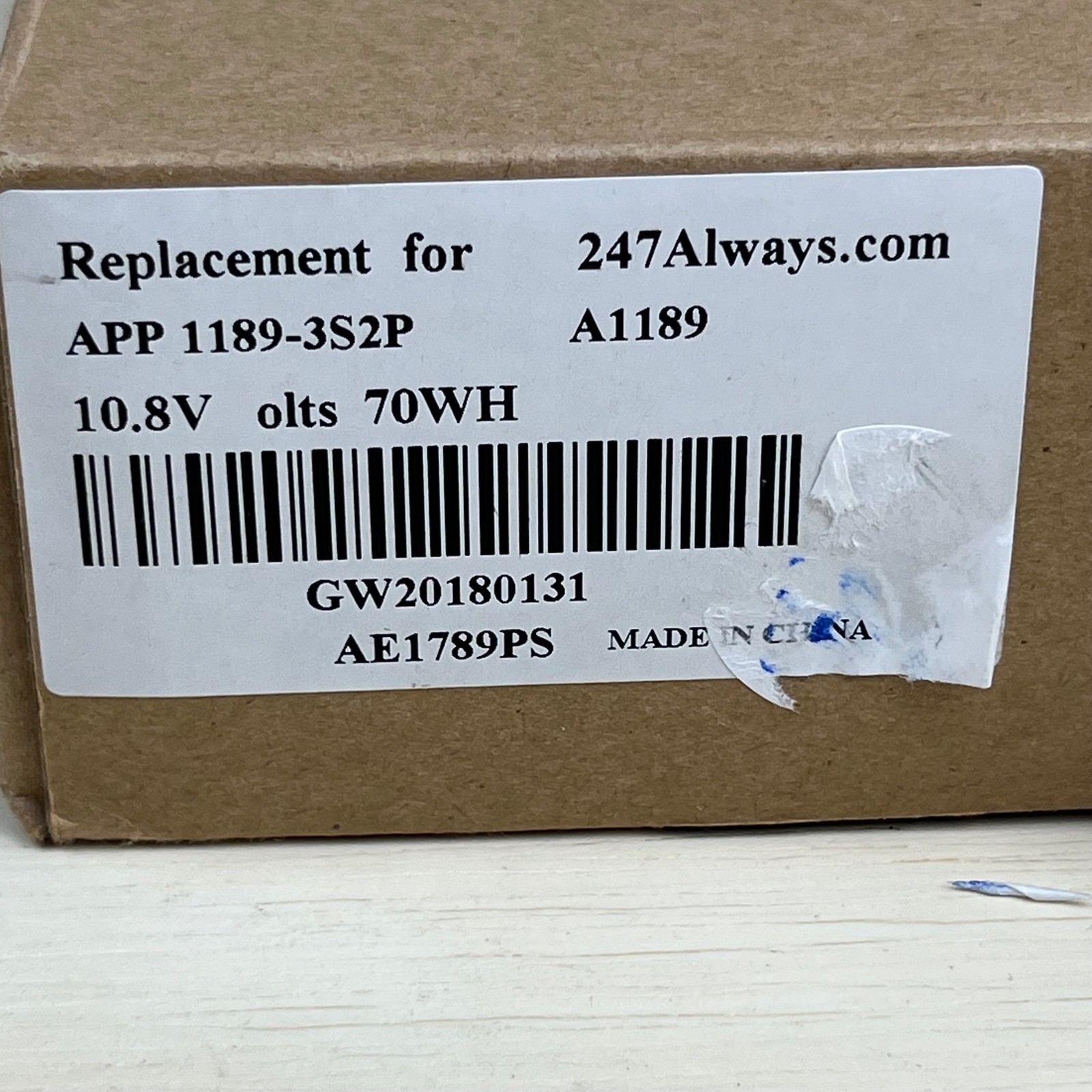 247Always Replacement Battery for 17-inch MacBook Pro A1189 10.8V 70Wh MA458/A