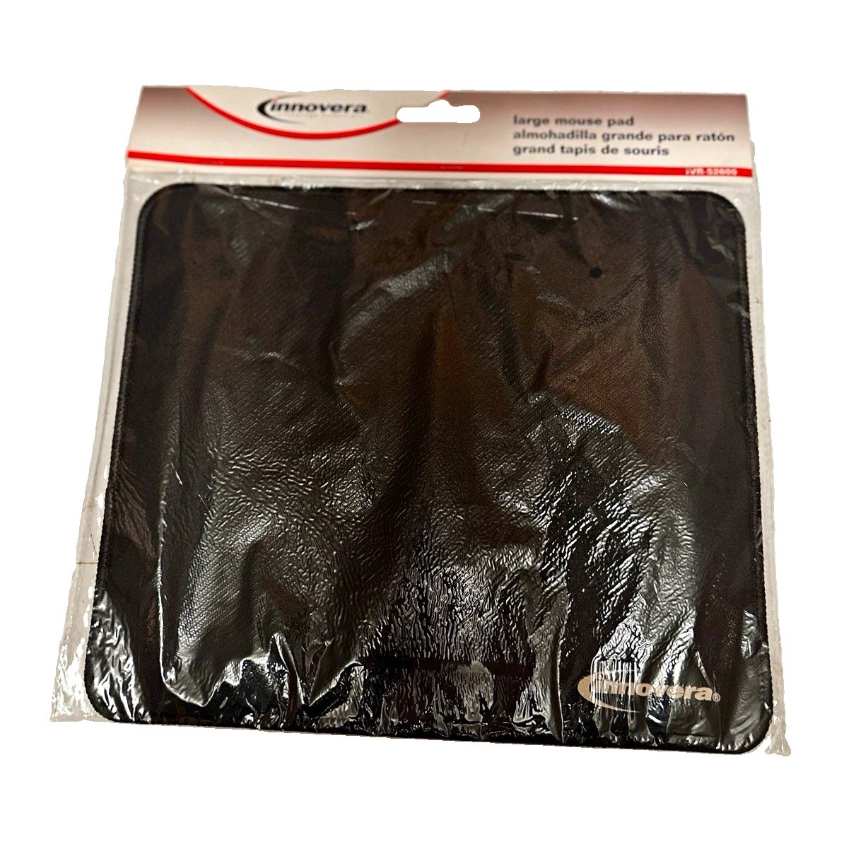 Innovera Large/XL Black Mouse Pad Non-Slip Rubber, Anti-fray