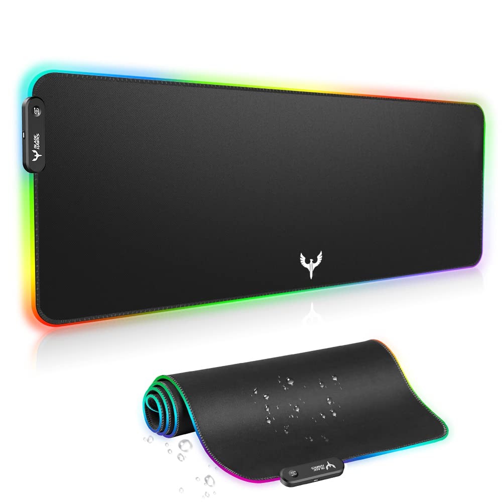 BladeHawks RGB Gaming Mouse Pad Extra Large Extended 31.5x12 InchBlack