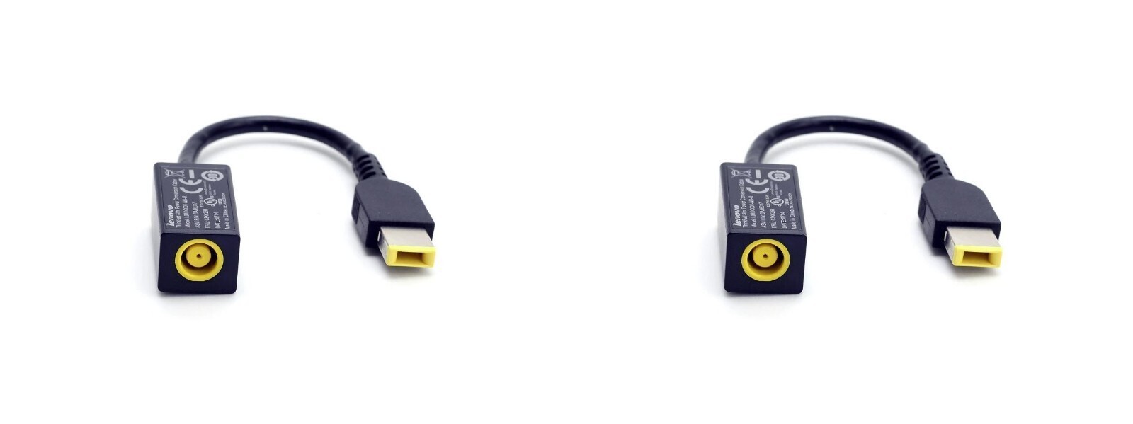 2-New Genuine Lenovo ThinkPad (Round to Slim Tip) Power Conversion Cable 0B47046