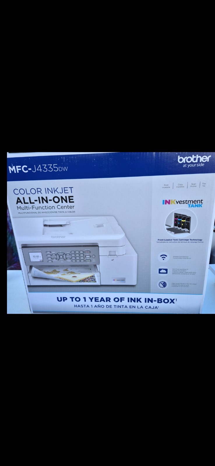 Brother MFC-J4335DW INKvestment Tank Color Inkjet AIO Wireless Scan Copy Fax