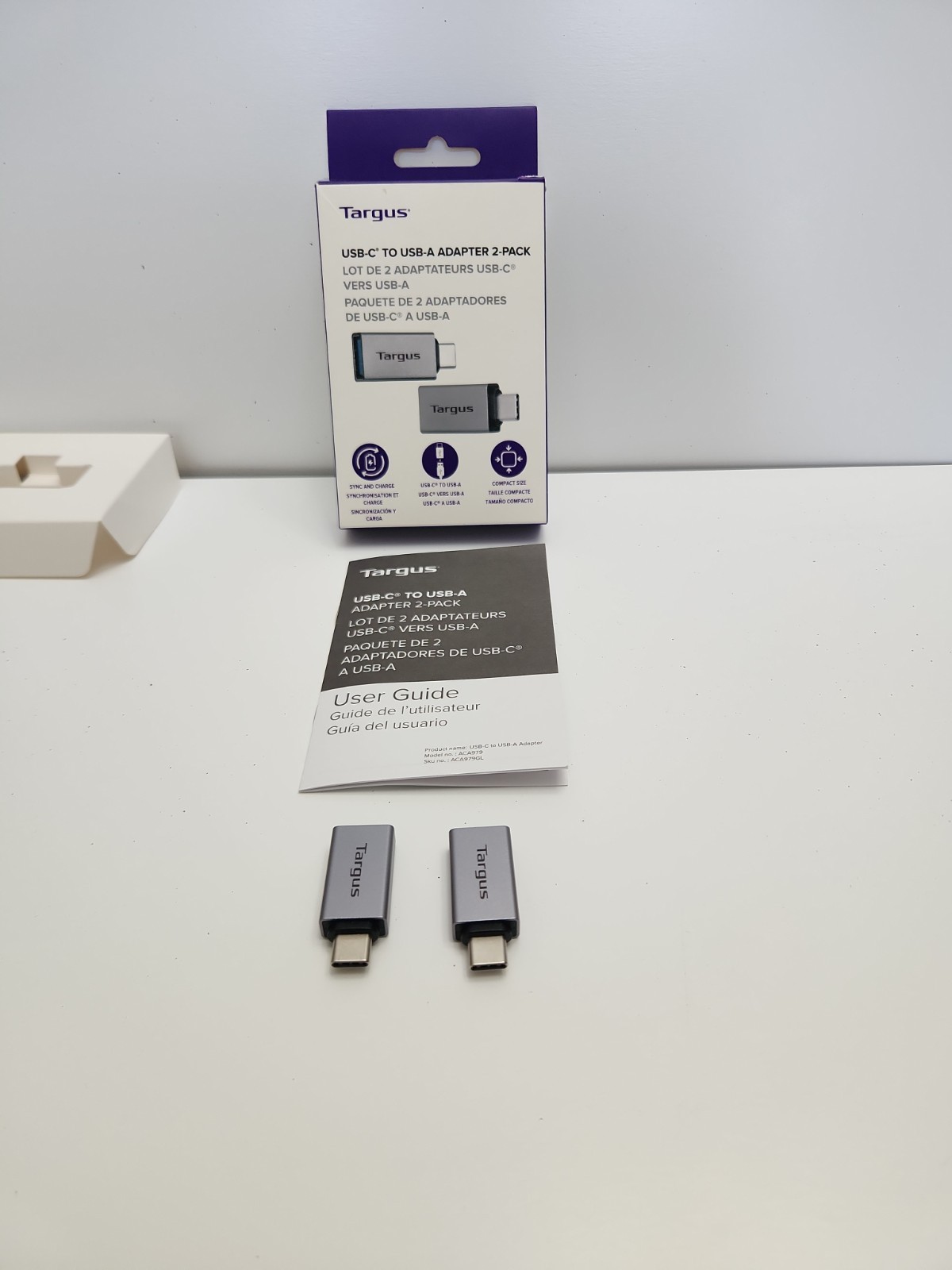 Targus USB-C to USB-A Adapters, Silver, Pack of 2 Adapters, ACA979GL (Free Ship)