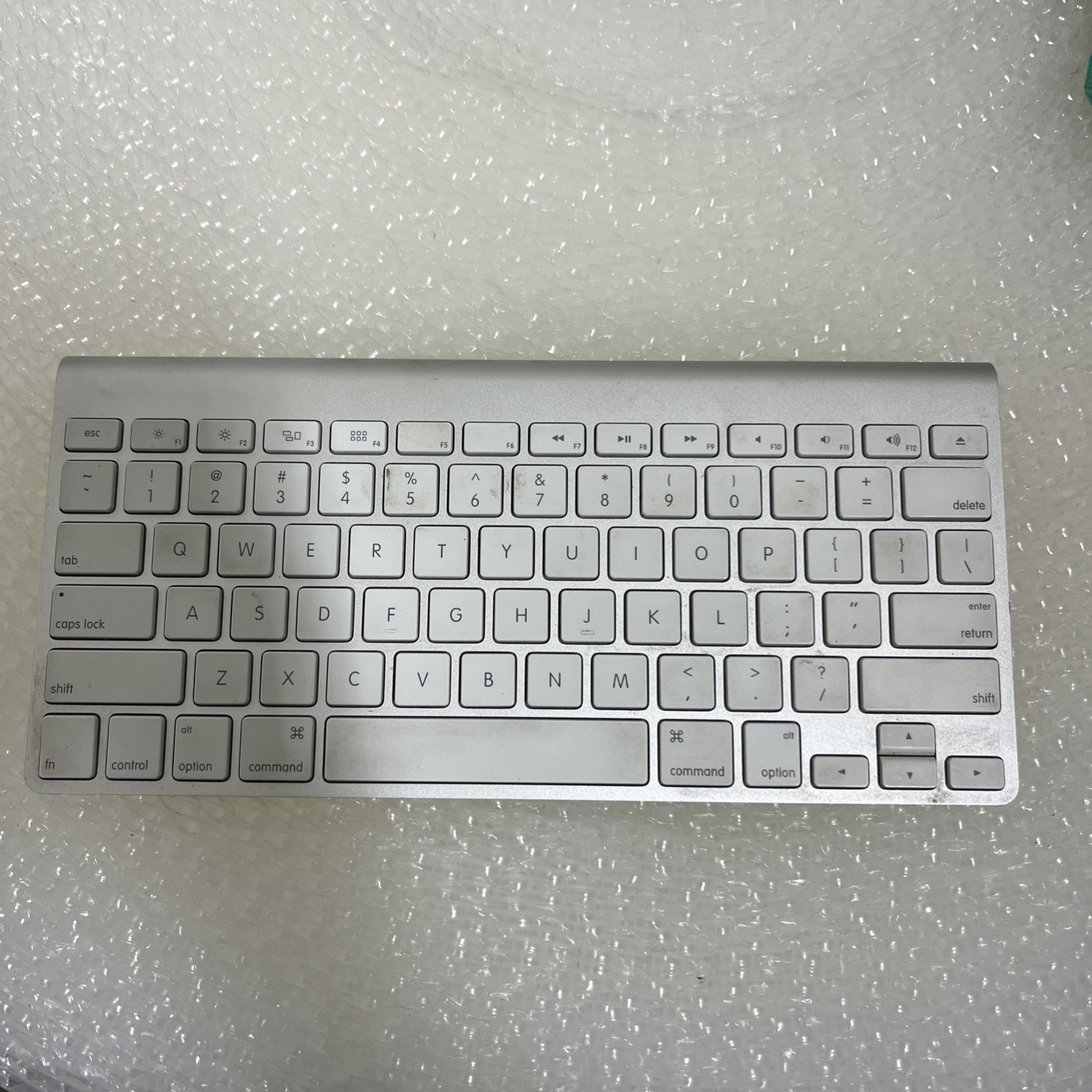 Apple A1314 Silver Wireless Bluetooth Keyboard  - Untested, As Is