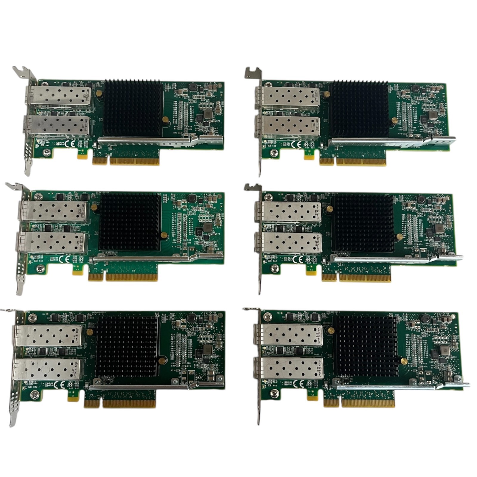 LOT OF 6 SILICOM DP 10GB PCIE NETWORK ADAPTER PE210G2SPI9AE-XR-NU