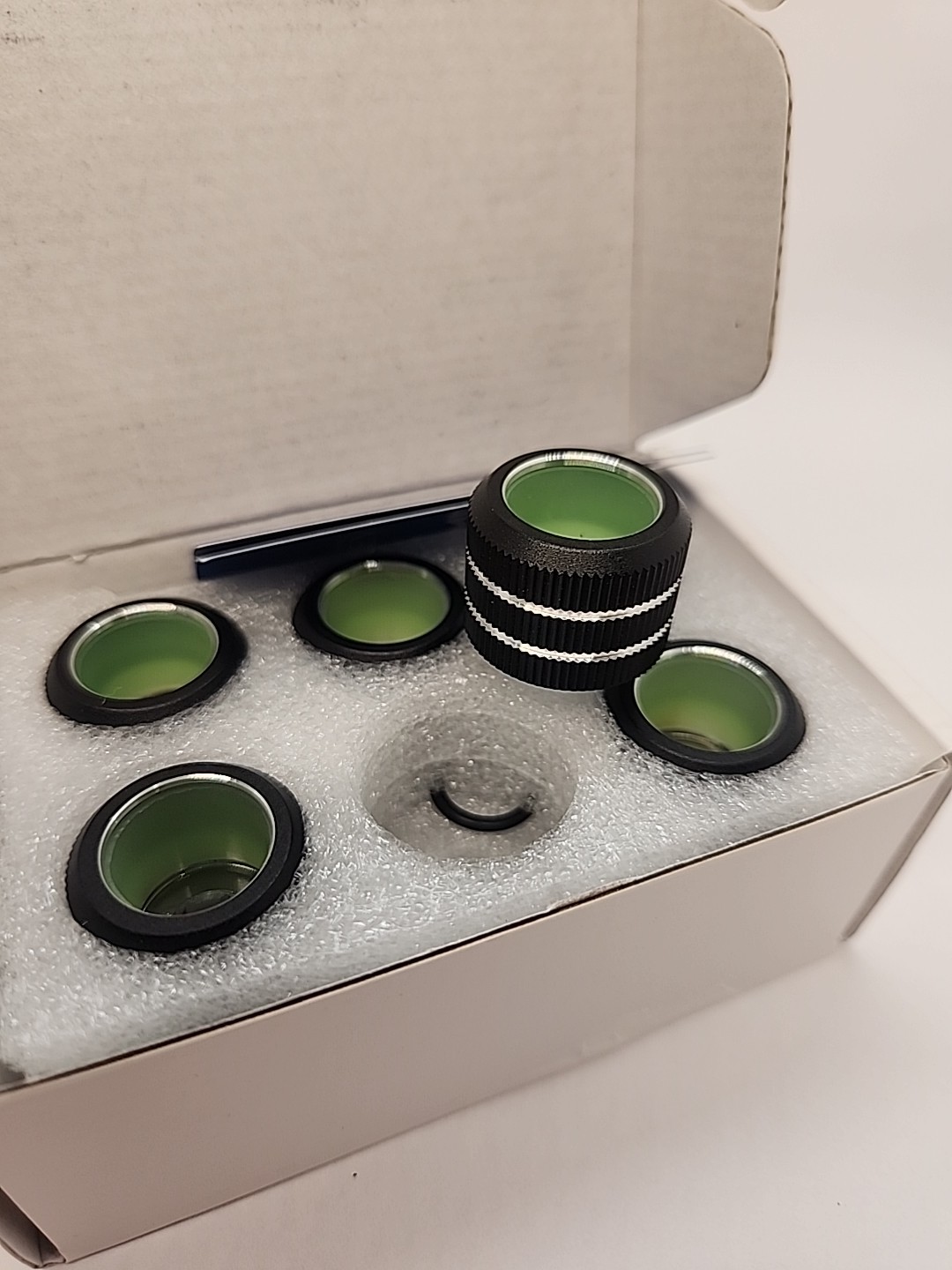 Dracaena 6 Pack G1/4" Thread to 12mm OD hard Tubing Compression Fitting with ...