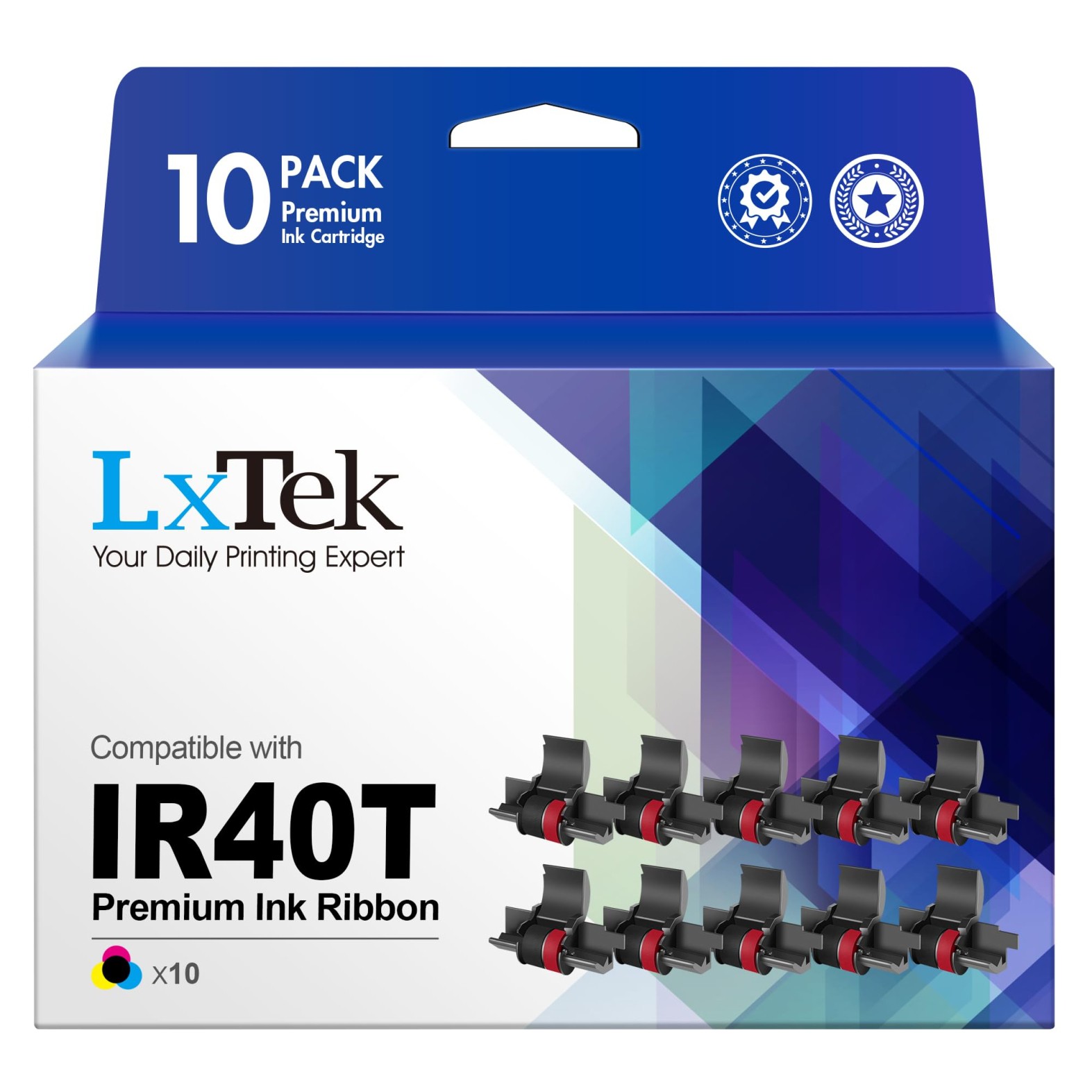 LxTek Calculator Roller Ribbons Replacement for IR40T IR-40T CP13 MP-12D to use
