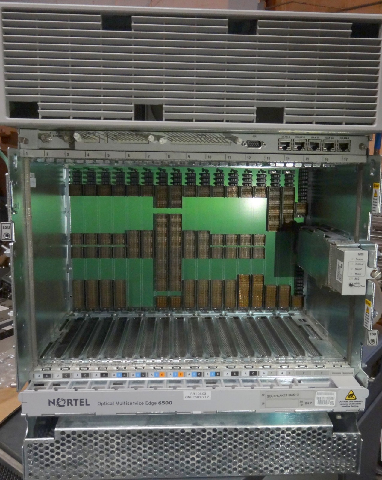 NORTEL OME 6500  NTK503CAE5  19IN OPT/ELEC 18U REAR  WMMH900DRC 90-Day Warranty