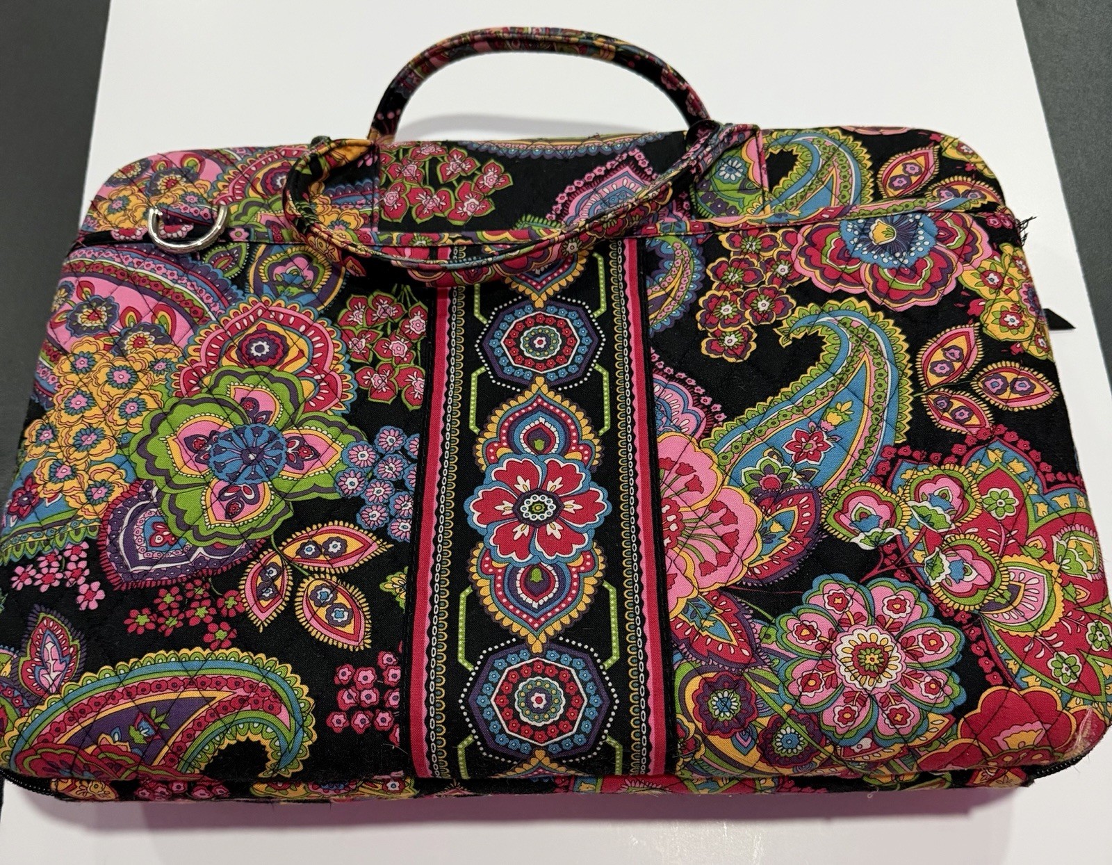 Nice Vera Bradley Hard Shell Quilted Lap Top Case Retired Pattern Symphony Hue