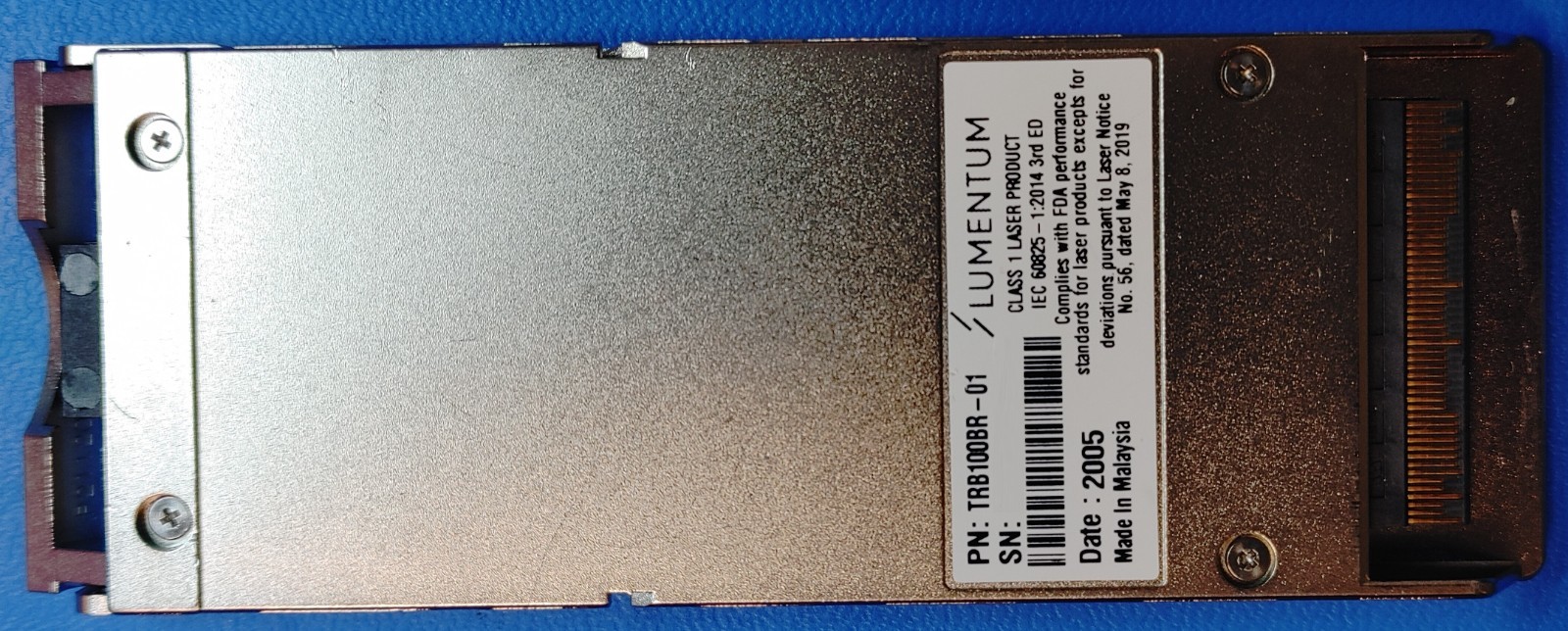 Lumentum / Oclaro TRB100BR-01 Fiber Optical Transceiver Module Card