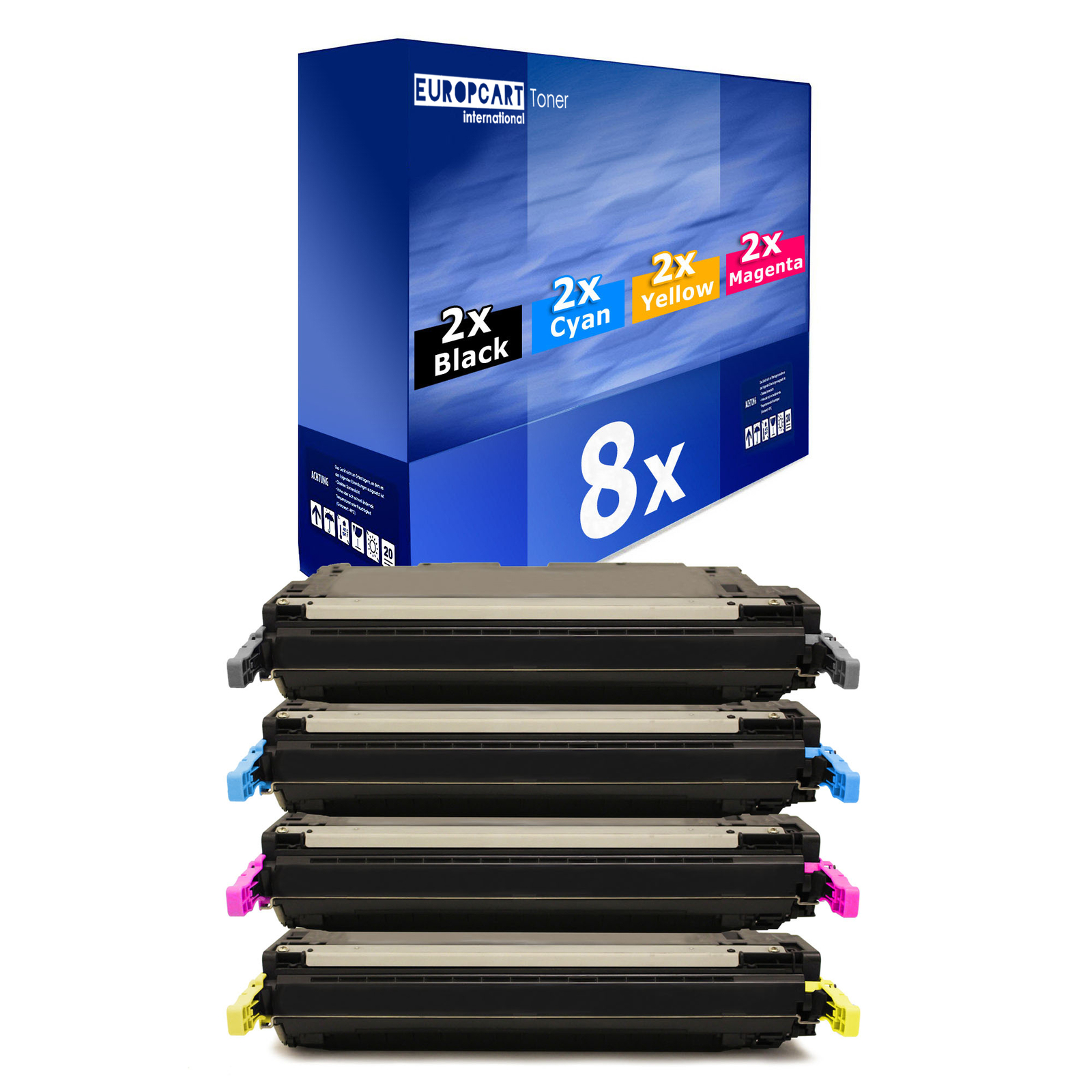 8x Eurotone Compatible Laser Toner Cartridge XL For HP Color 4650 4610 4600
