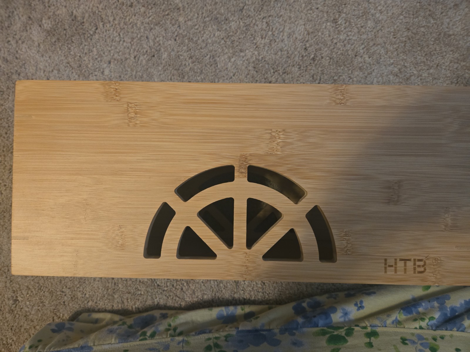 Wood Cable Management Box, Acacia Wood 16.5x 7