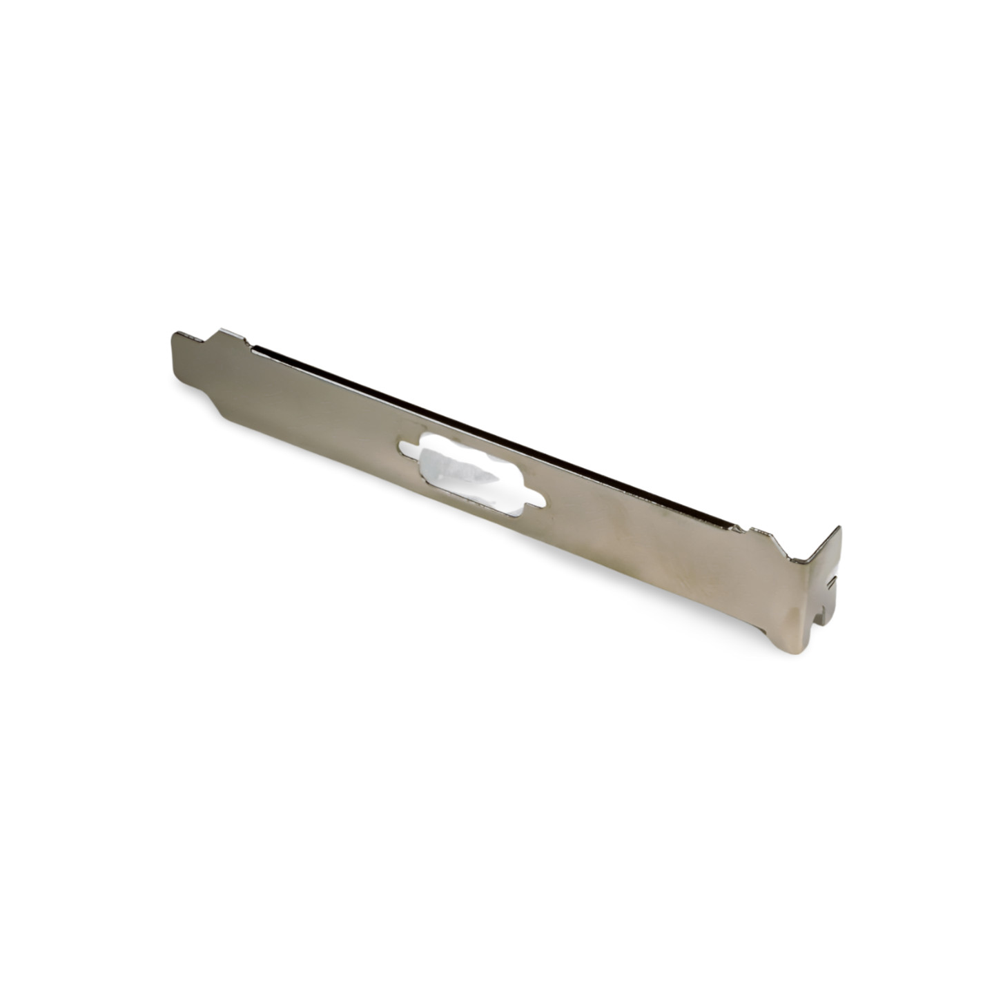 Case Slot DB9 Cover Bracket with Metal Bend - Silver