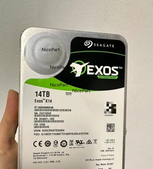 Compatible Seagate ST14000NM0048 Seagate 14TB 7.2K SAS 12Gbps 3.5in512e ENT HDD