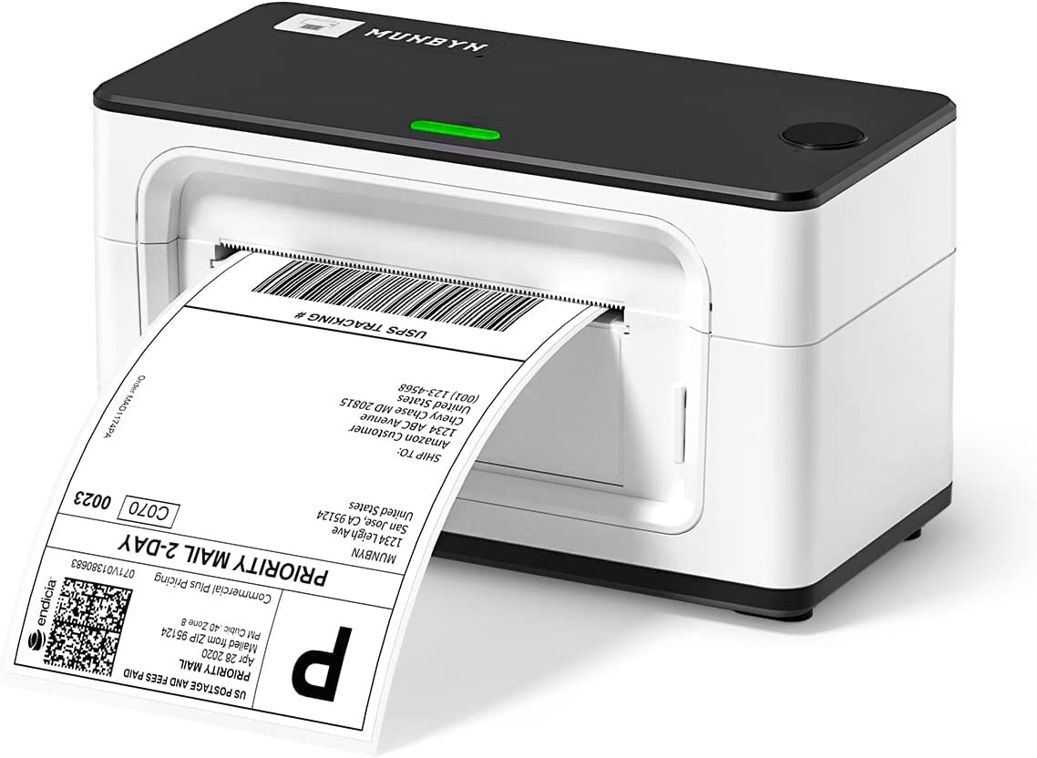 MUNBYN RealWriter 941 Bluetooth USB 4x6 Shipping Thermal Label Printer White