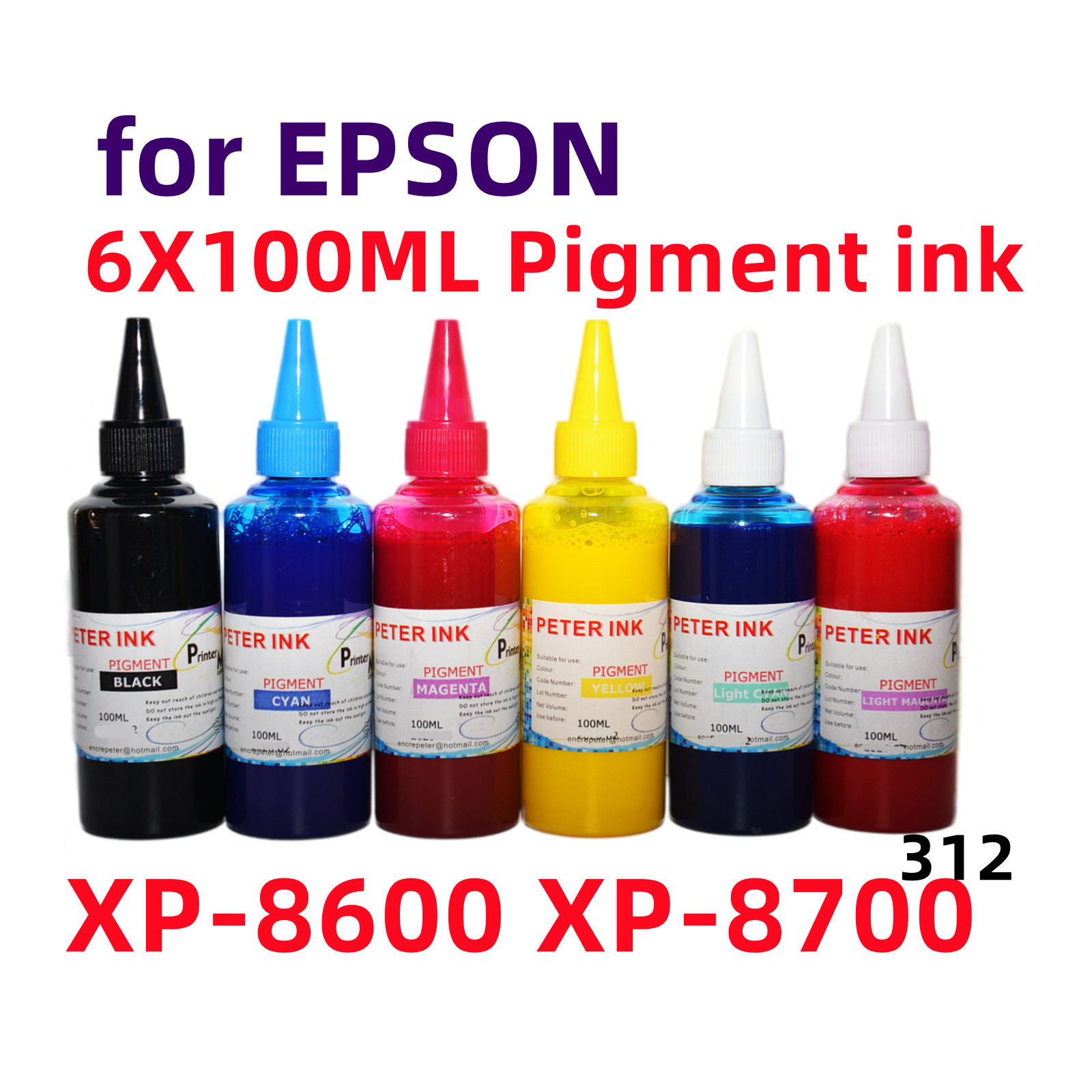 Premium Pigment ink for XP8700 XP8600 XP8500 printer T312 312 ink cartridge