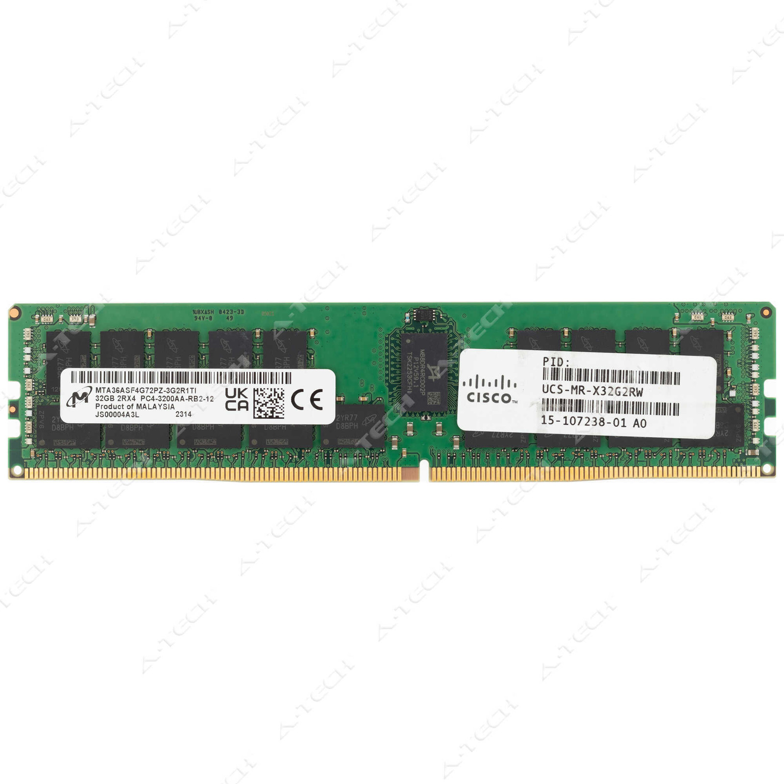 Cisco 32GB DDR4 PC4-25600 RDIMM UCS-MR-X32G2RW 15-107238-01 Server Memory RAM 1x
