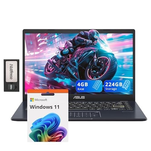 14 Inch Laptop, FHD Display, Pentium N6000, 4GB, 224GB Storage, Black