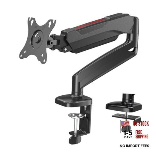 GMK914 Single Monitor Mount Stand - Gas Spring Adjustable Arms with VESA