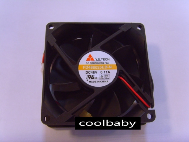 1pc Y.S.TECH FD488025EB-N Fan 48V 0.11A  80*80*25mm 3Pin 8cm