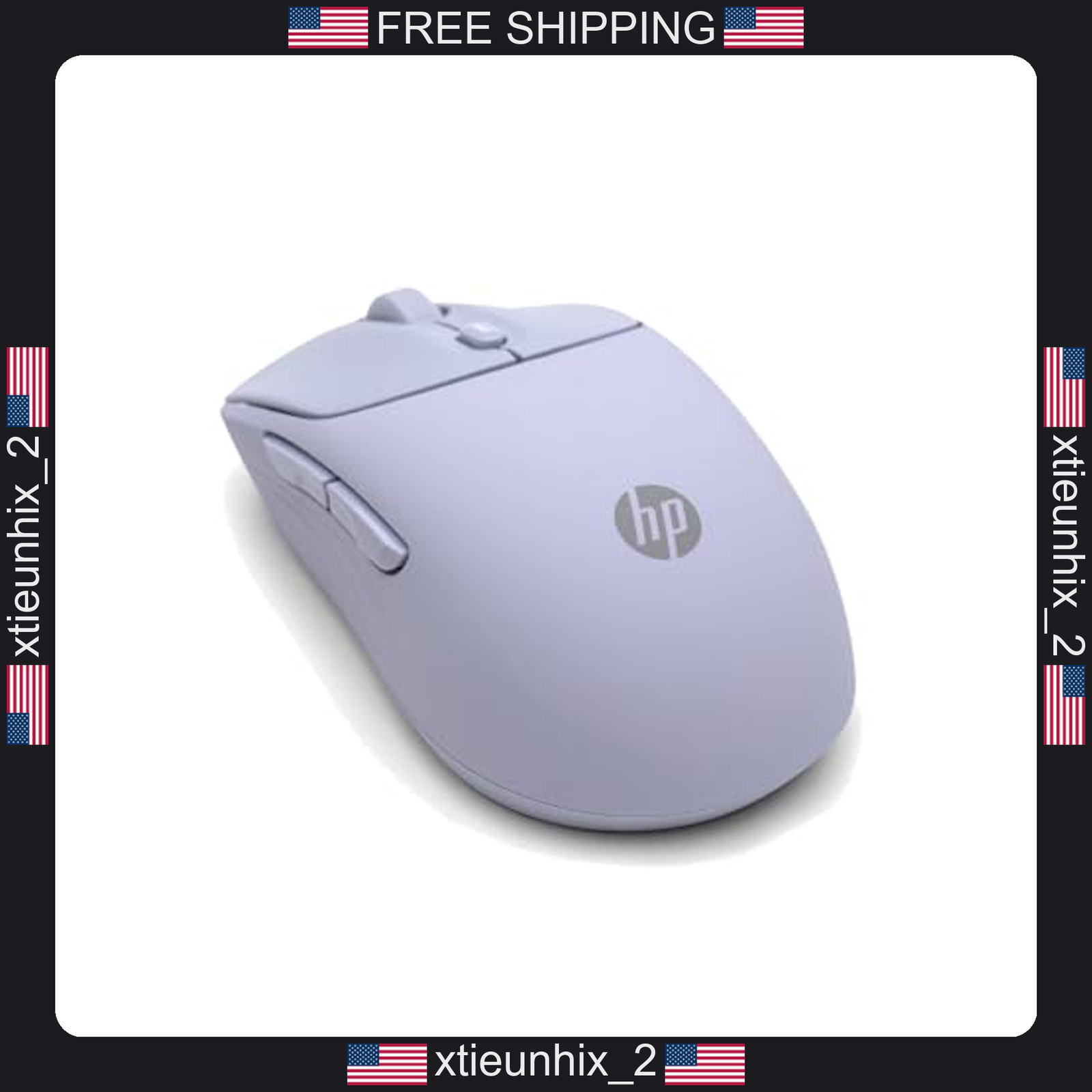 HP 400 Quiet Wireless Mouse Dual Bluetooth 2.4GHz Ambidextrous Purple