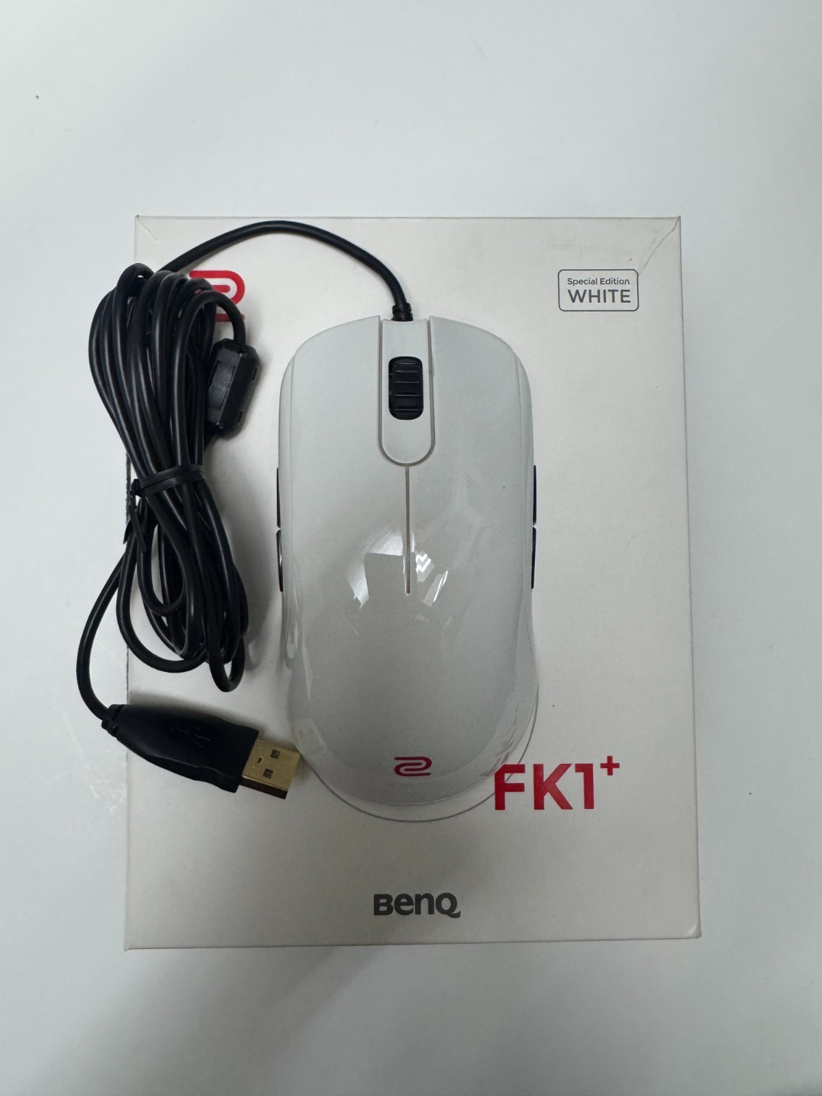 BenQ ZOWIE FK1+ Mouse for Esports White Special Edition