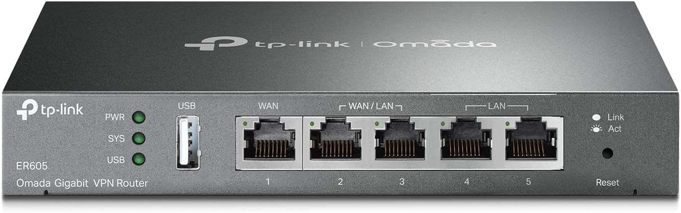 ER605 V2 VPN Router Gigabit 3 WAN Omada SDN