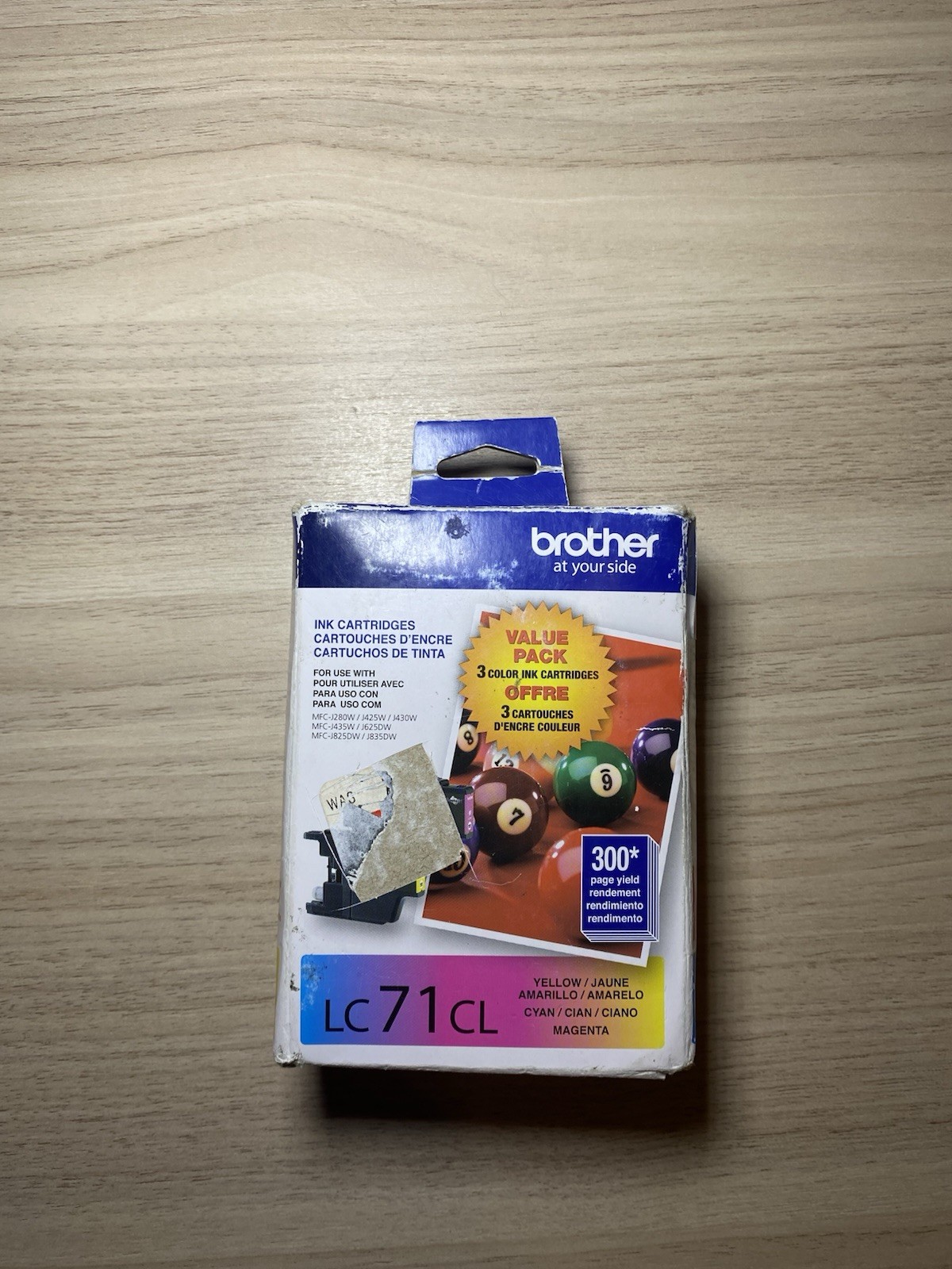 Brother (Open Box) LC71CL 3 Color Ink Cartridges Yellow/Cyan/Magenta