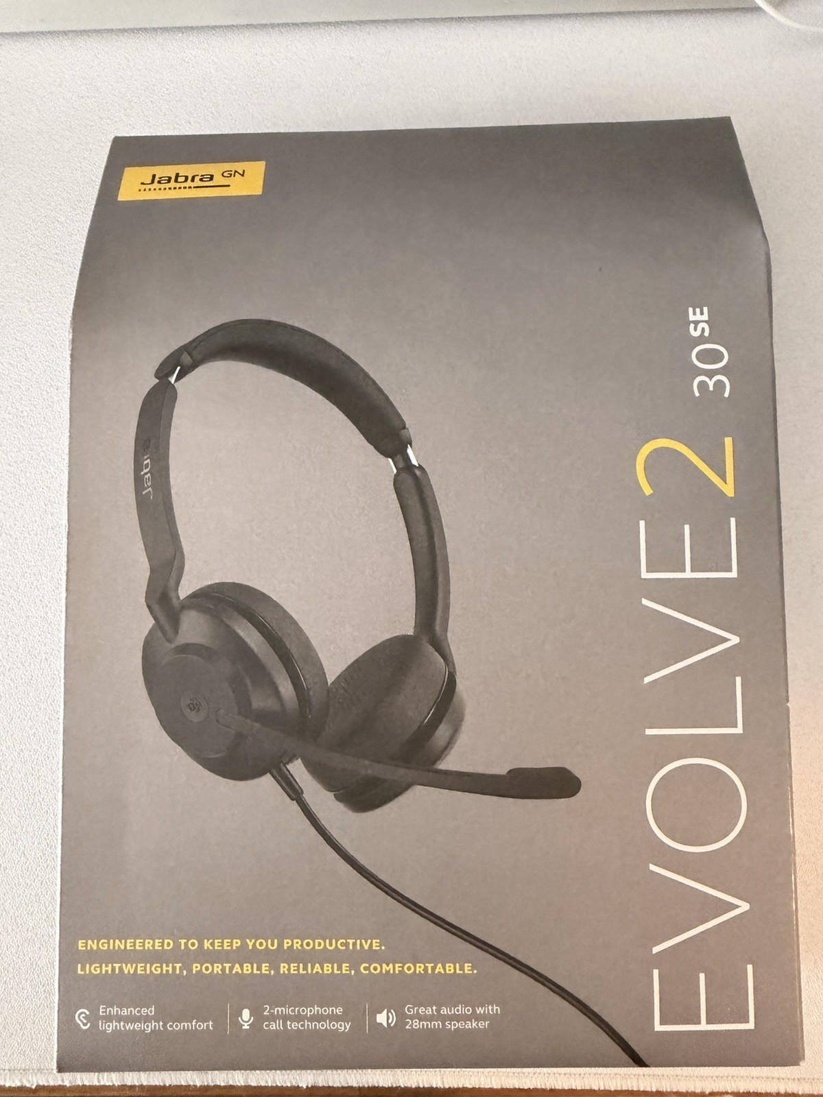 Jabra Evolve2 30 SE Stereo Headset Black, HSC141, USB-C