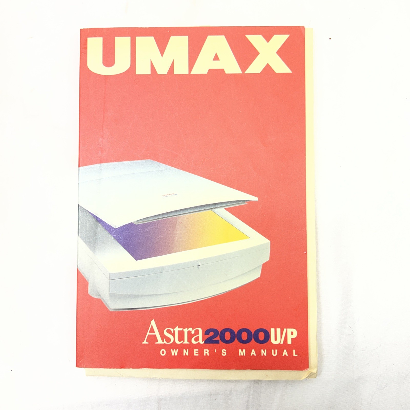 ⭐️Vintage UMAX Astra 2000 UP Flatbed Scanner Owners Manual & Quick Install Guide