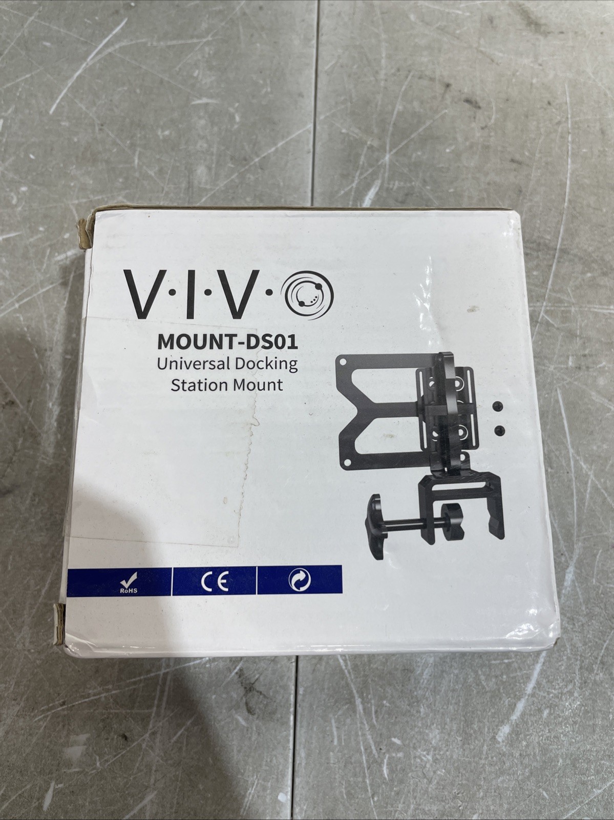 VIVO Universal Docking Station Mount, Behind Monitor, Under Desk, or C-clamp