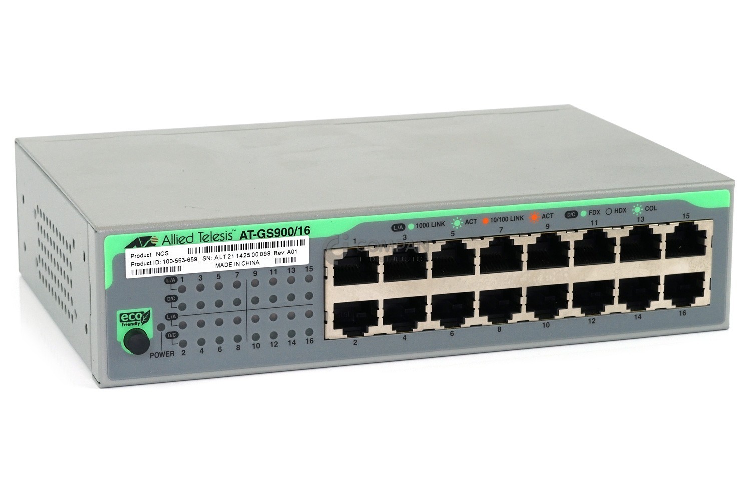 100-563-659 EMC ETHERNET MANAGEMENT SWITCH FOR EMC VMAX AT-GS900/16