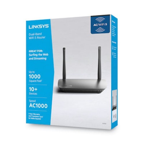 LINKSYS AC1000 Wi-Fi Router Dual-Band 2.4/5 GHz 5-Port E5350 Home Networking