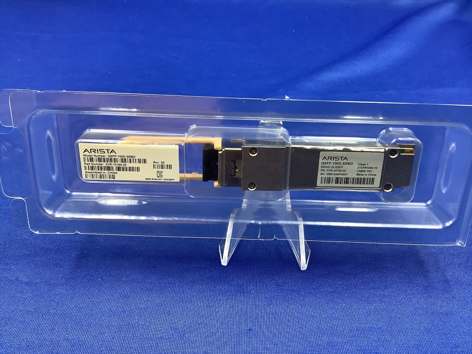 QSFP-100G-SRBD Arista 100GB BASE-BIDI OM3/100m OM4 MMF QSFP28 XVR-10168-20