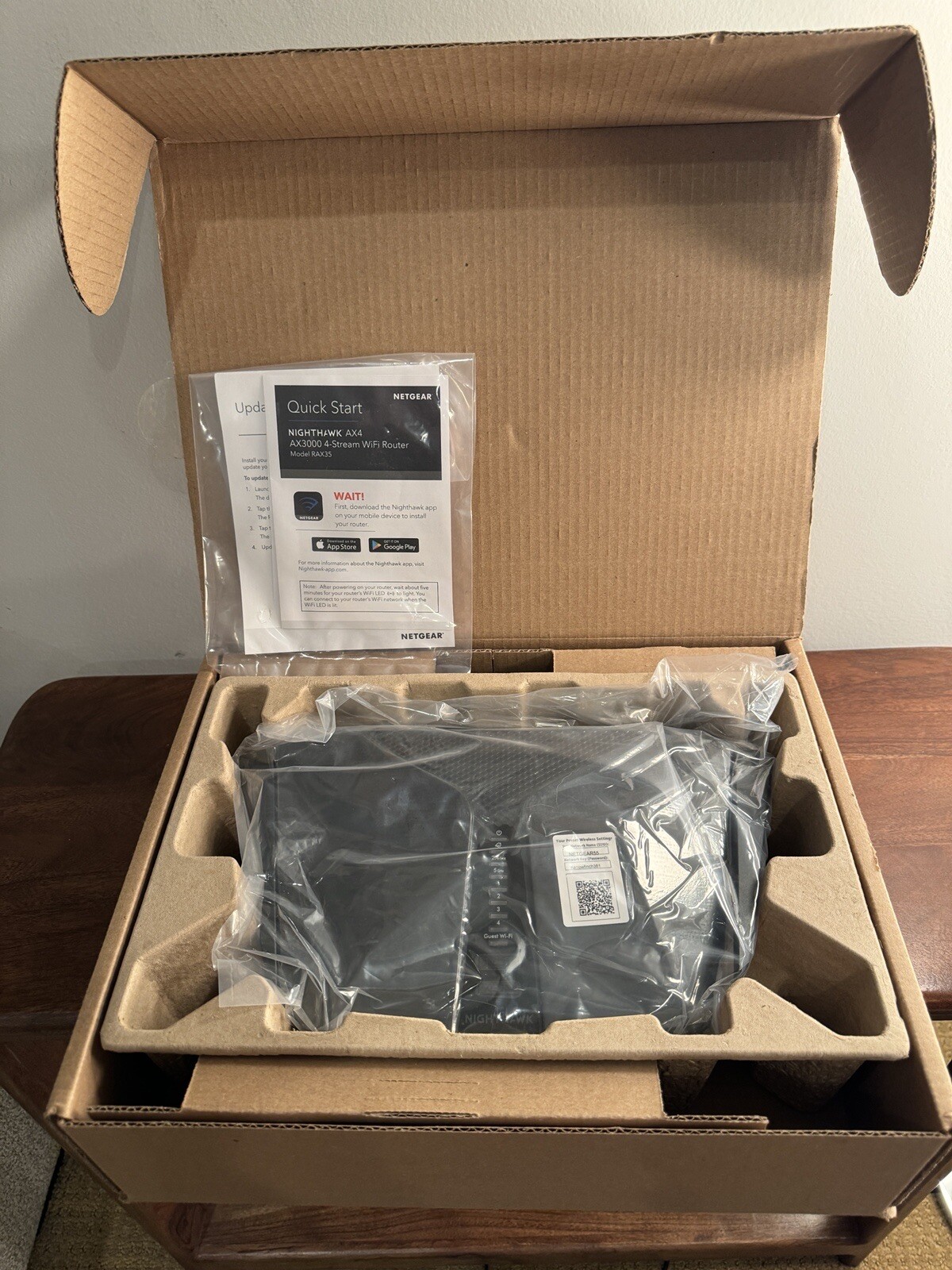 Netgear Nighthawk AX4 RAX35 AX3000 4-stream Wifi Router Sealed