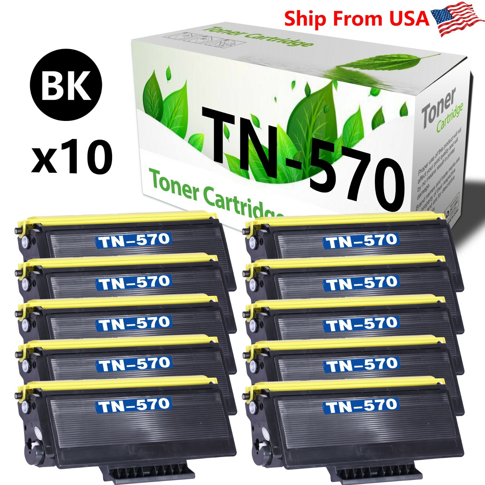 10PK TN570 TN-570 Toner Cartridge for MFC-8500 9700