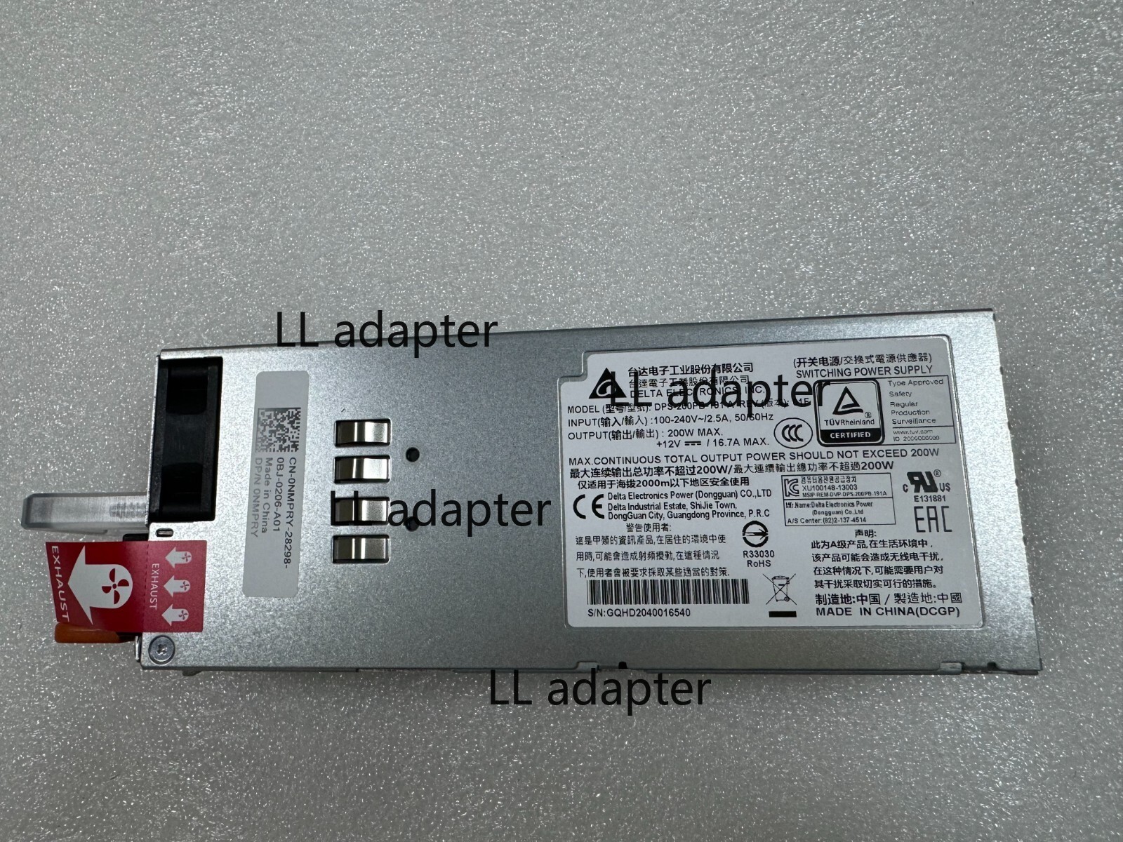 NEW DELL N30xx N3024 N3048 Switch Power Supply 200W NMPRY 0NMPRY DPS-200PB