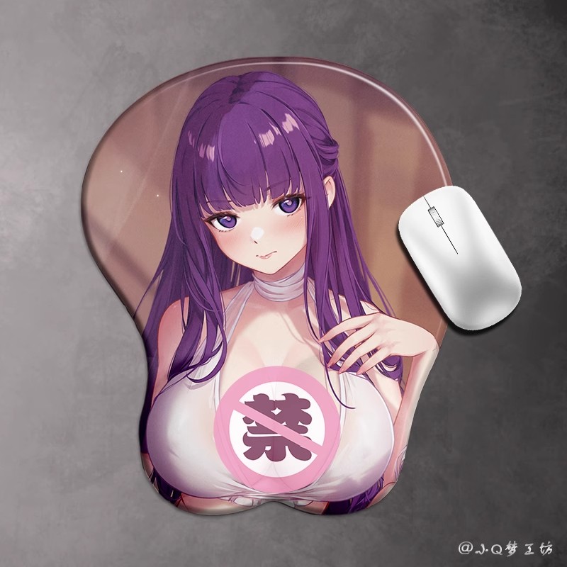 Frieren: Beyond Journey's End Fern 3D Silicone Mouse Pad Wrist Rest Pads Gifts