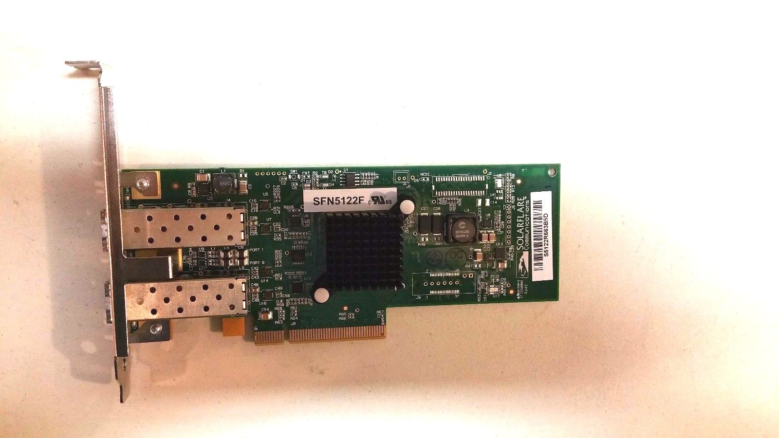 SolarFlare SFN5122F Dual Port Card With One 10GBASE-SR sfm10g-sr Transciever