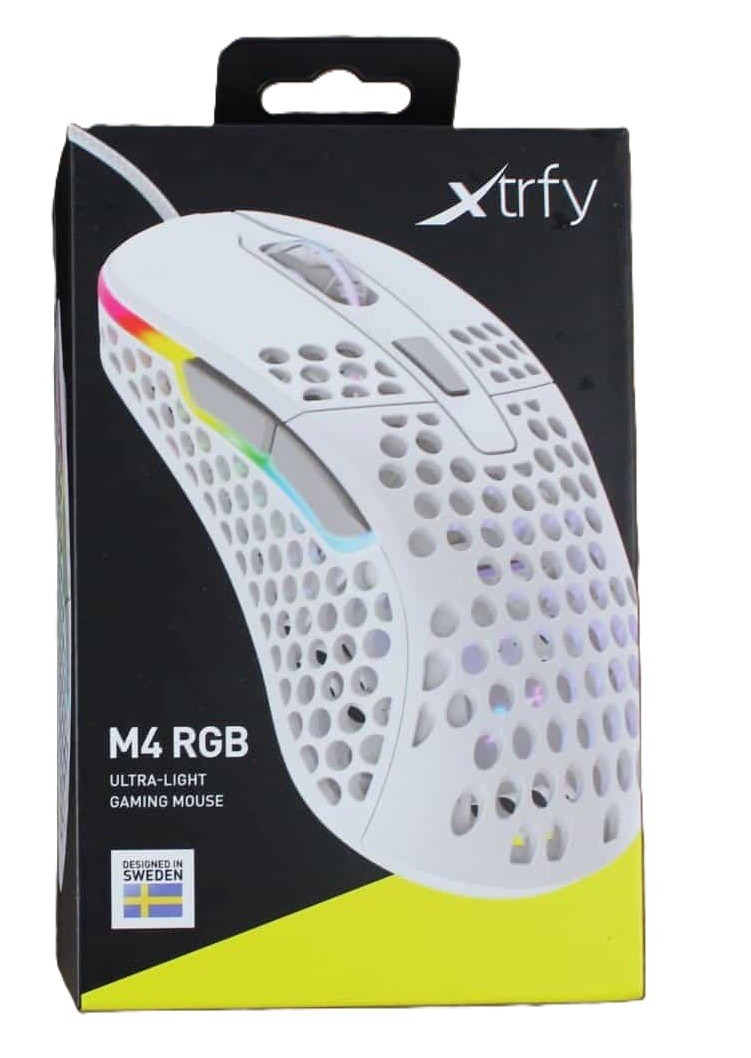 Xtrfy M4 RGB, Ultra-Light Wired Gaming Mouse, Ergonomic Design for Right-Handers
