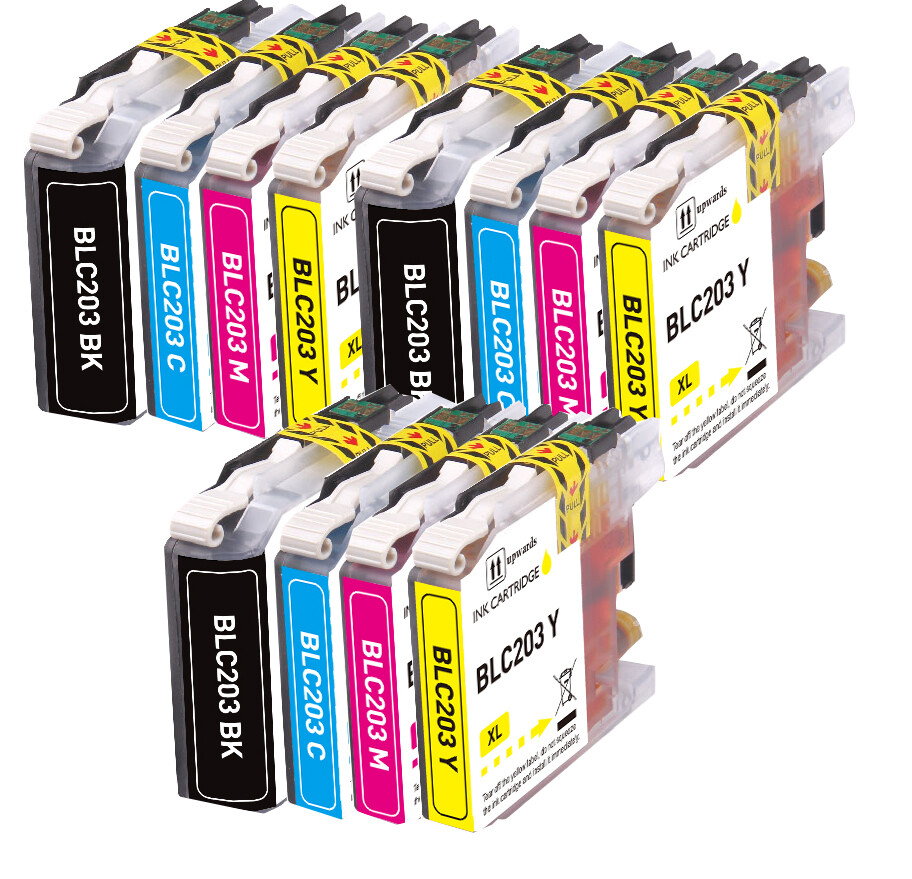 12 PK Premium Ink fits Brother LC203 Series MFC-J680DW MFC-J885DW MFC-J4420DW