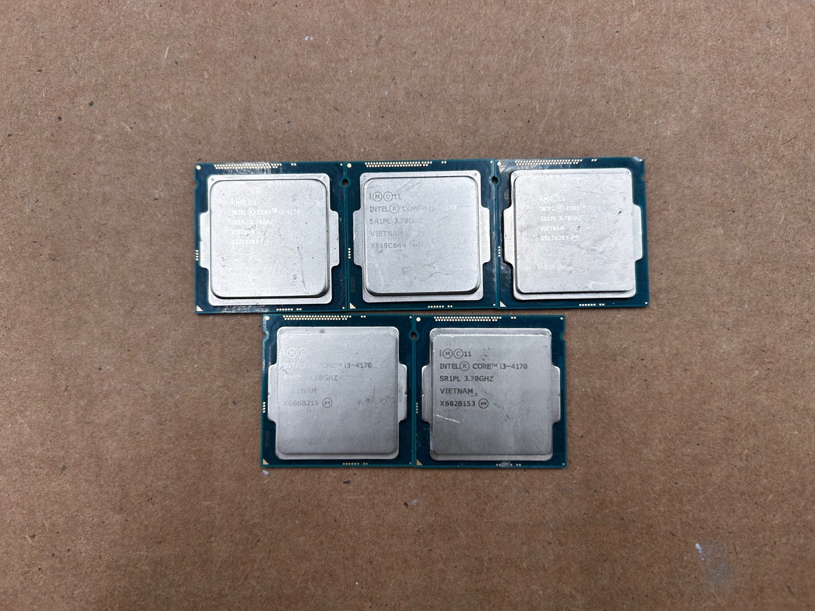 LOT OF 5 Intel Core i3-4170 3.70GHz CPU SR1PL Desktop Processor