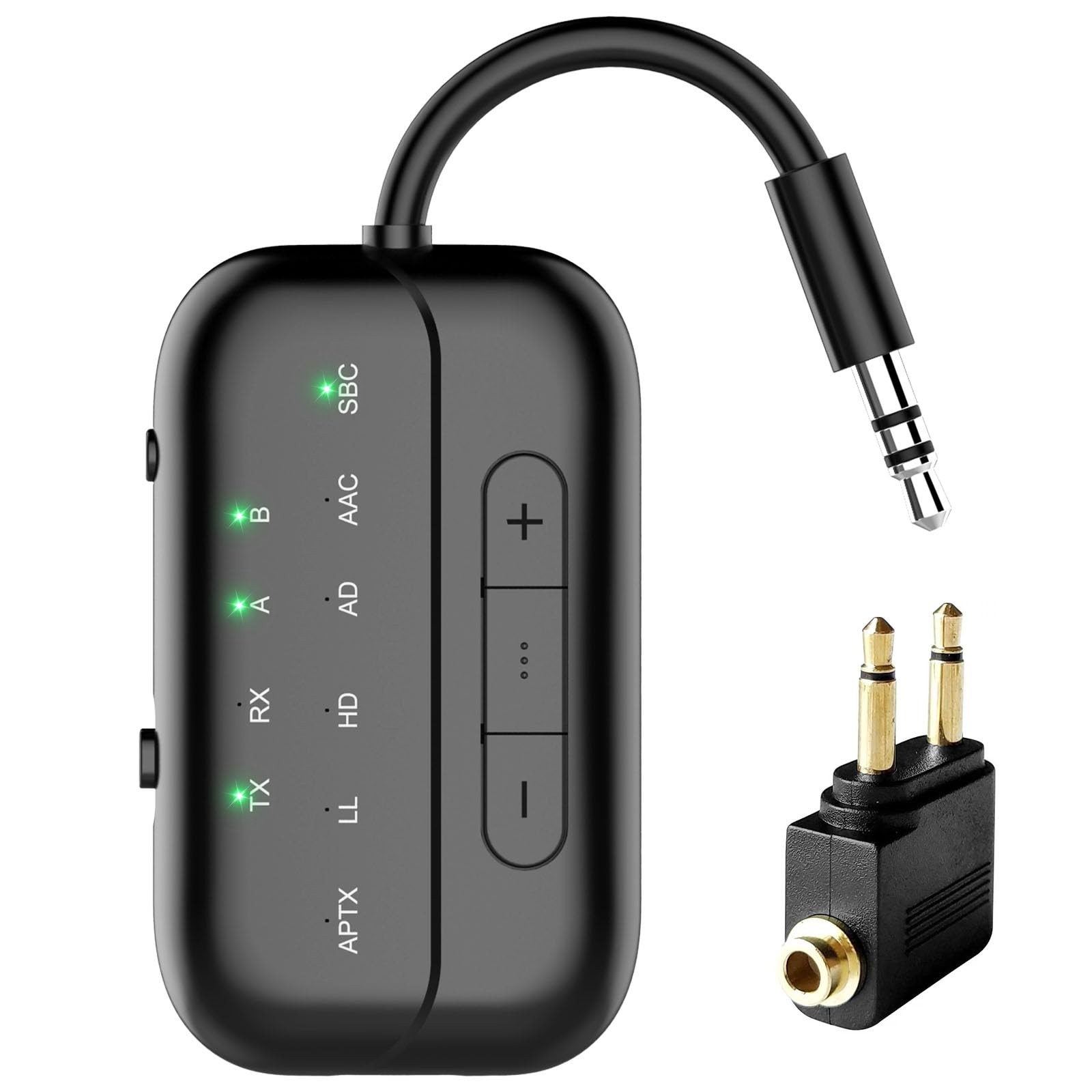 2025 Upgraded Pro Bluetooth 5.4 Transmitter Receiver,2-in-1 Airplane Wireless...